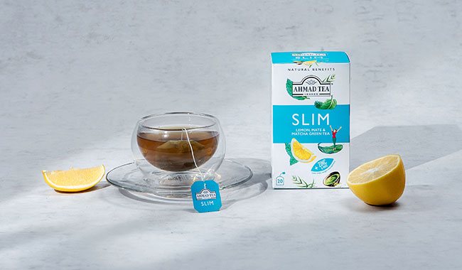 Ahmad Tea Green Tea, Lemon, Mate, & Matcha Slim Natural Benefits
